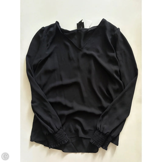 Blouse Long Sleeve By Worthington In Black, Size: S