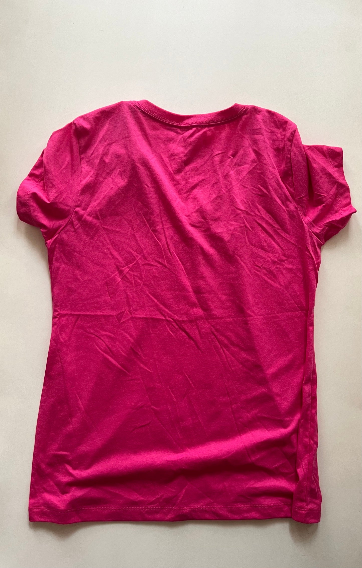 Pink Top Short Sleeve Basic Next Level, Size Xl