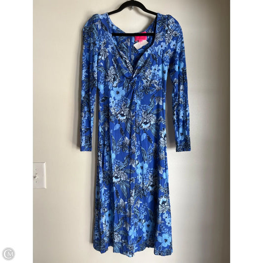 Dress Designer By Lilly Pulitzer In Blue, Size: 4
