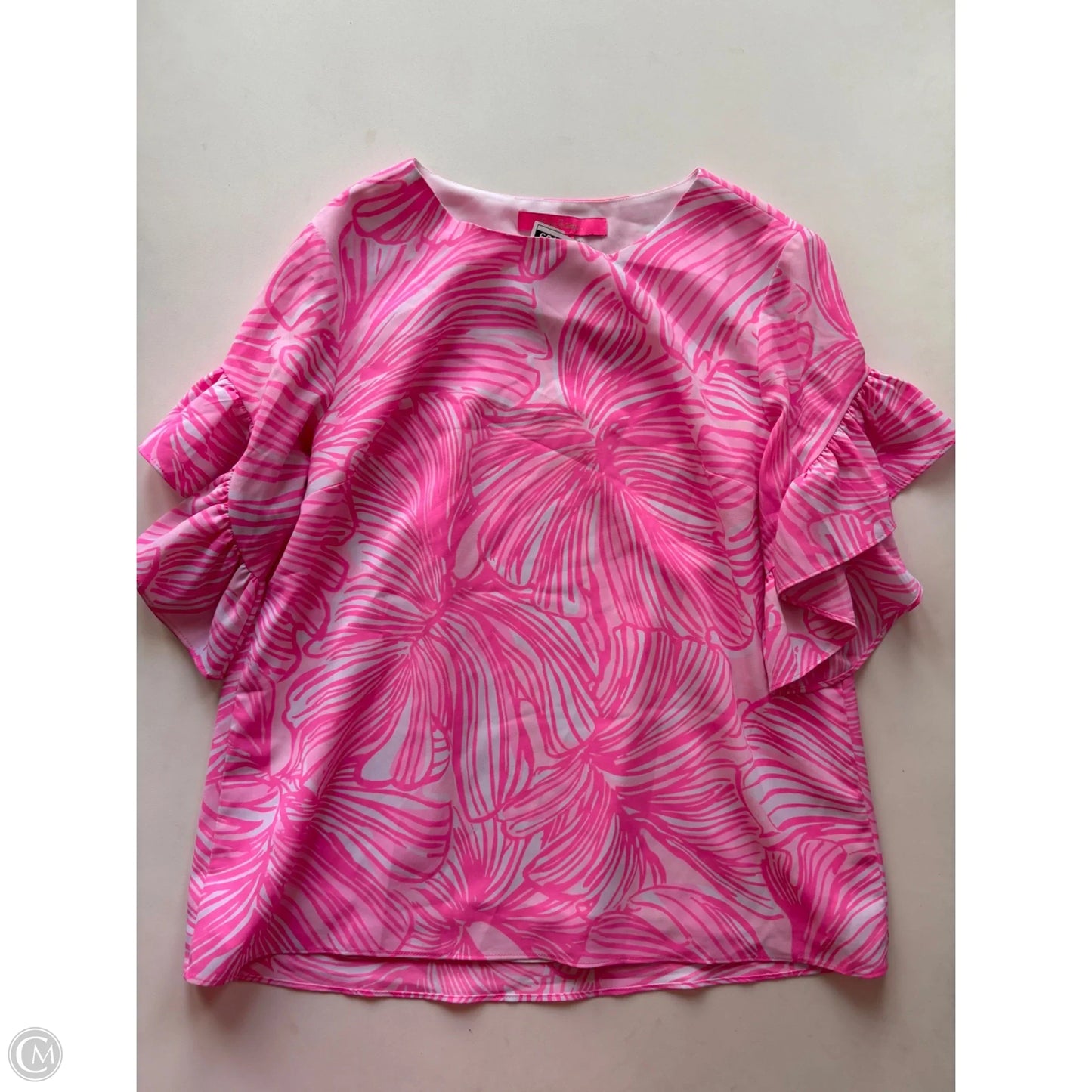 Top Short Sleeve Designer By Lilly Pulitzer In Pink, Size: Xxs