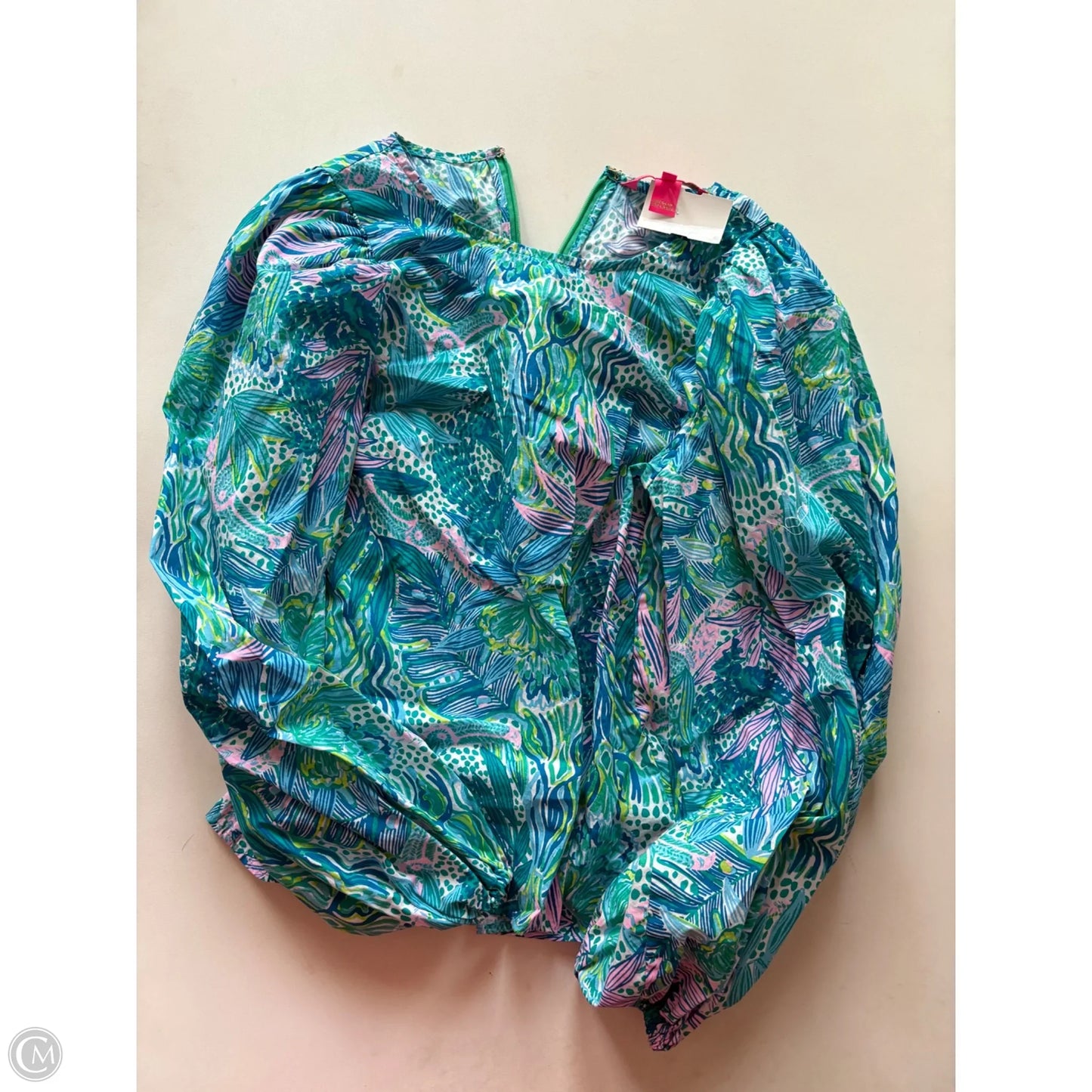 Top Long Sleeve Designer By Lilly Pulitzer In Blue, Size: Xs