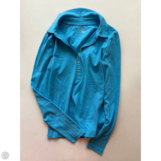 Top Long Sleeve Designer By Lilly Pulitzer In Blue, Size: Xs