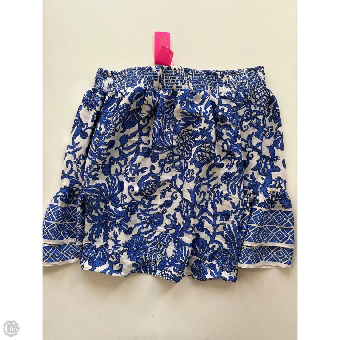 Top Long Sleeve Designer By Lilly Pulitzer In Blue, Size: Xs