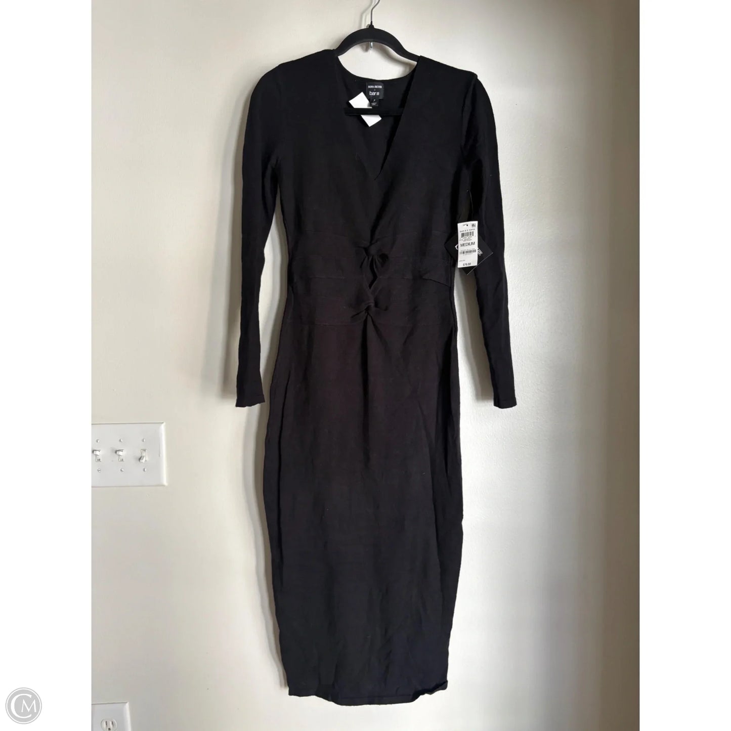 Dress Casual Midi By Bar Iii In Black, Size: M