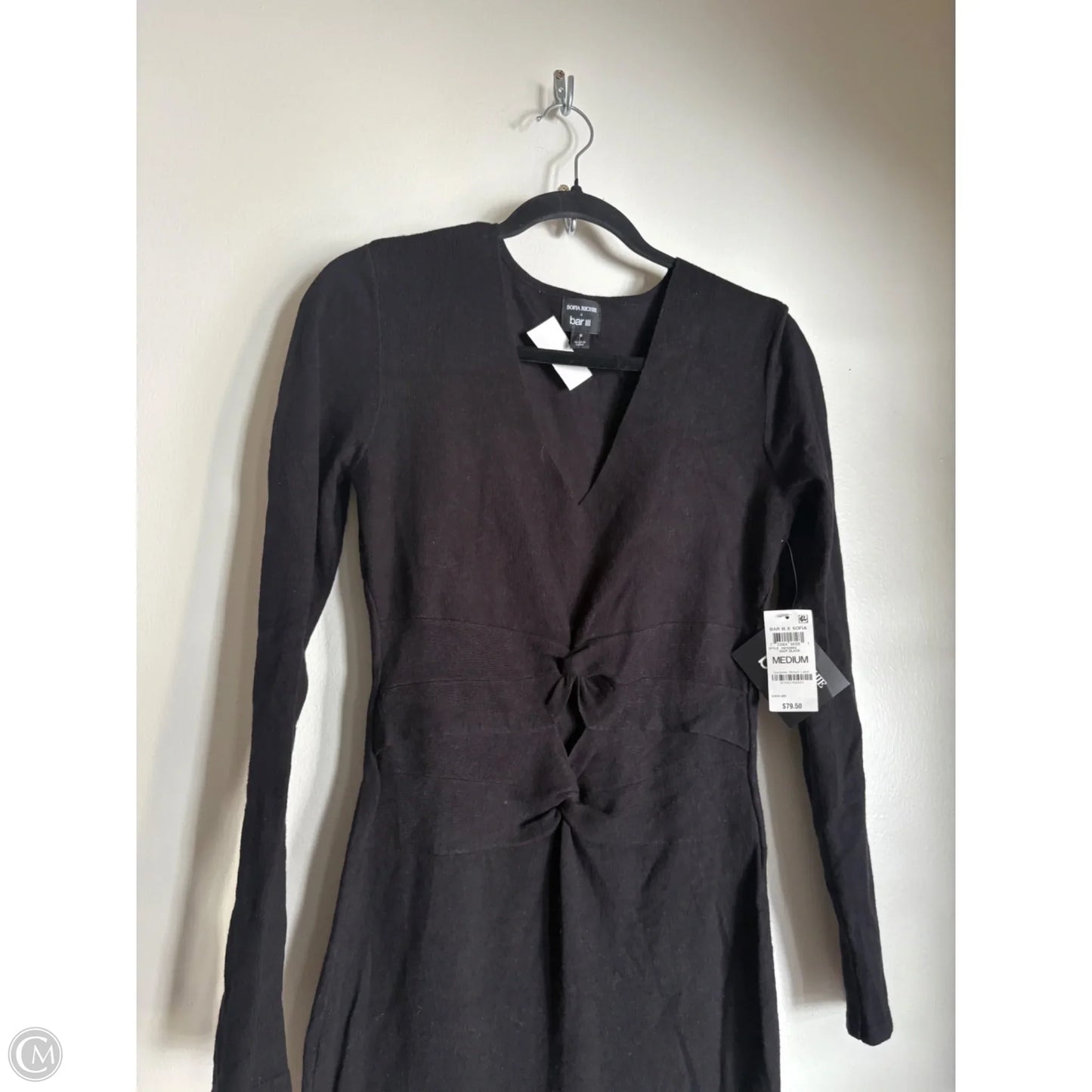 Dress Casual Midi By Bar Iii In Black, Size: M