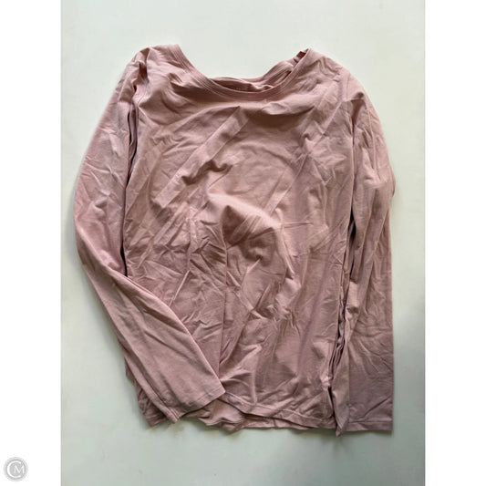 Blouse Long Sleeve By Tahari By Arthur Levine In Pink, Size: L