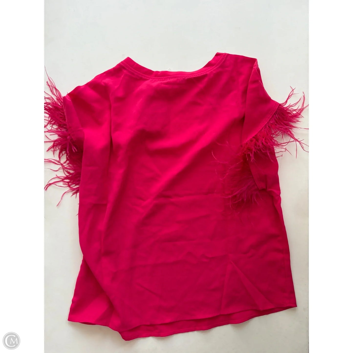 Blouse Short Sleeve By Ee Some In Pink, Size: M