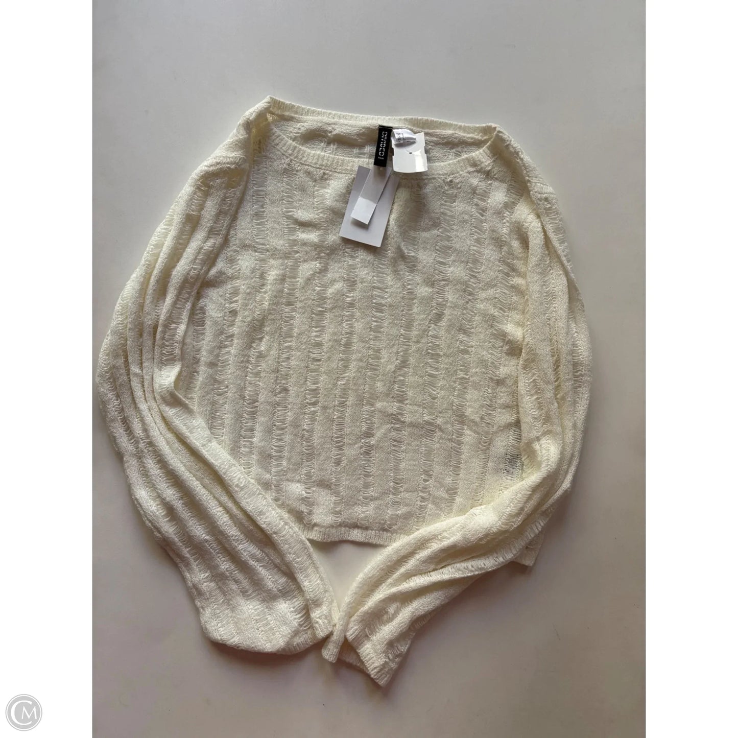 Blouse Long Sleeve By Divided In Cream, Size: S