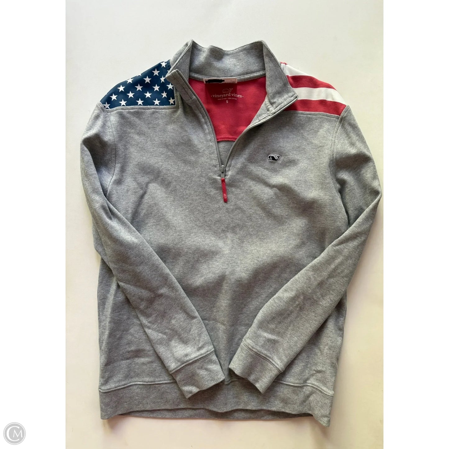 Athletic Jacket By Vineyard Vines In Grey, Size: S