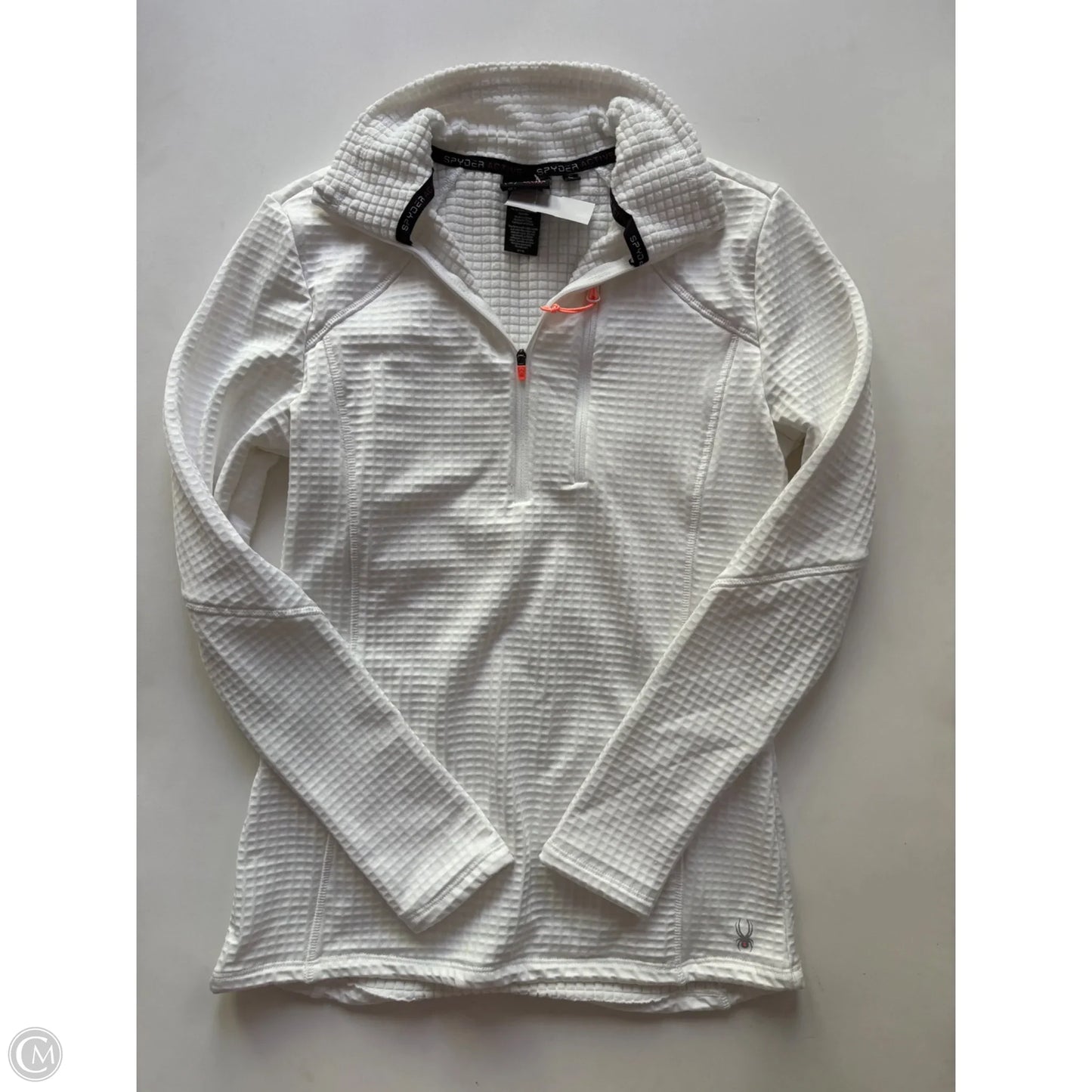 Athletic Jacket By Spyder In White, Size: S