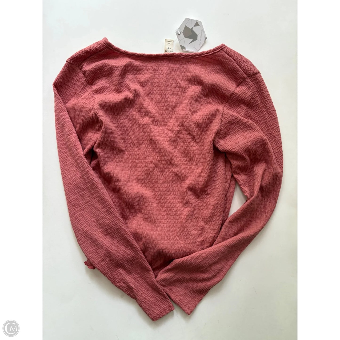 Blouse Long Sleeve By lazy sundays In Pink, Size: L