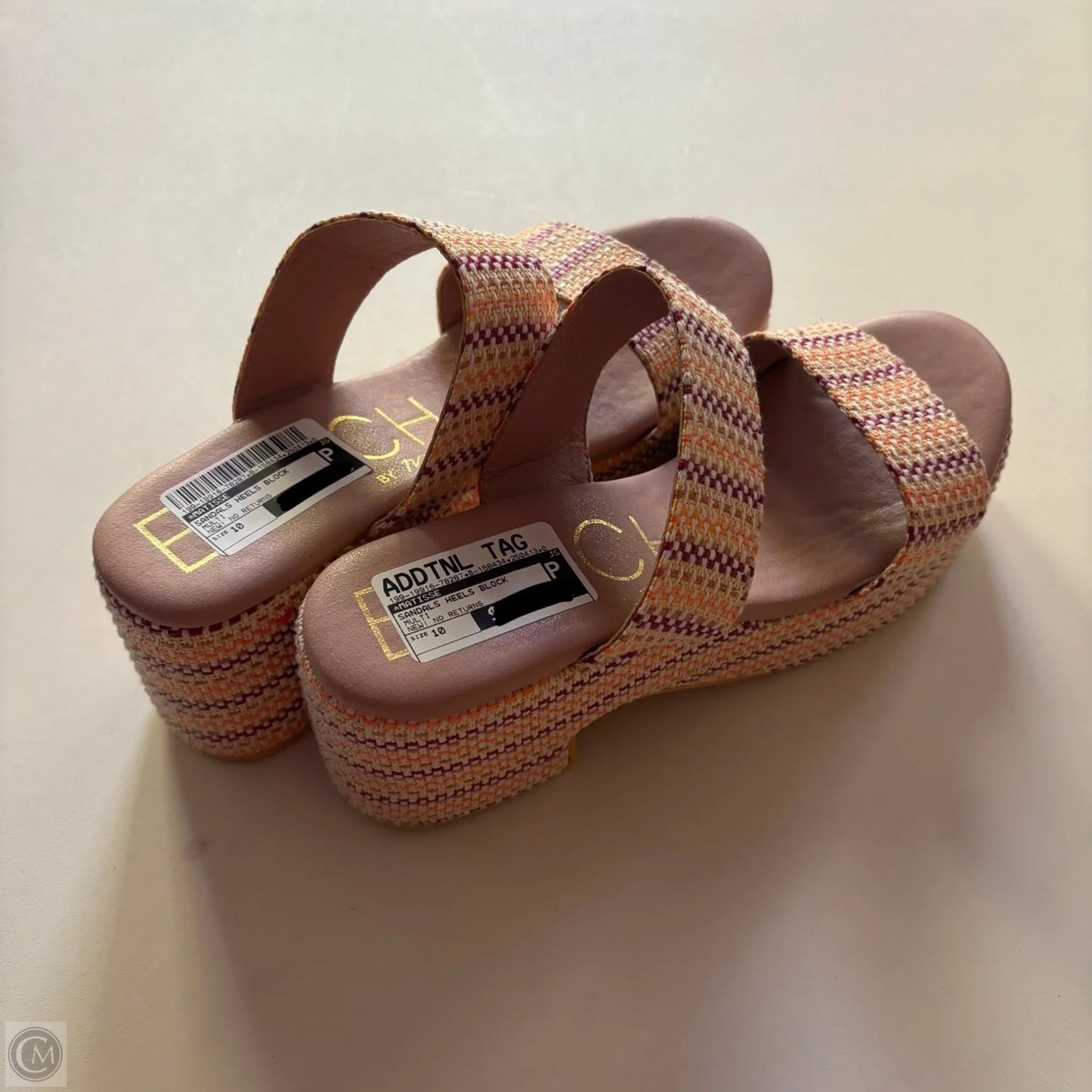 Sandals Heels Block By Matisse In Multi-colored, Size: 10