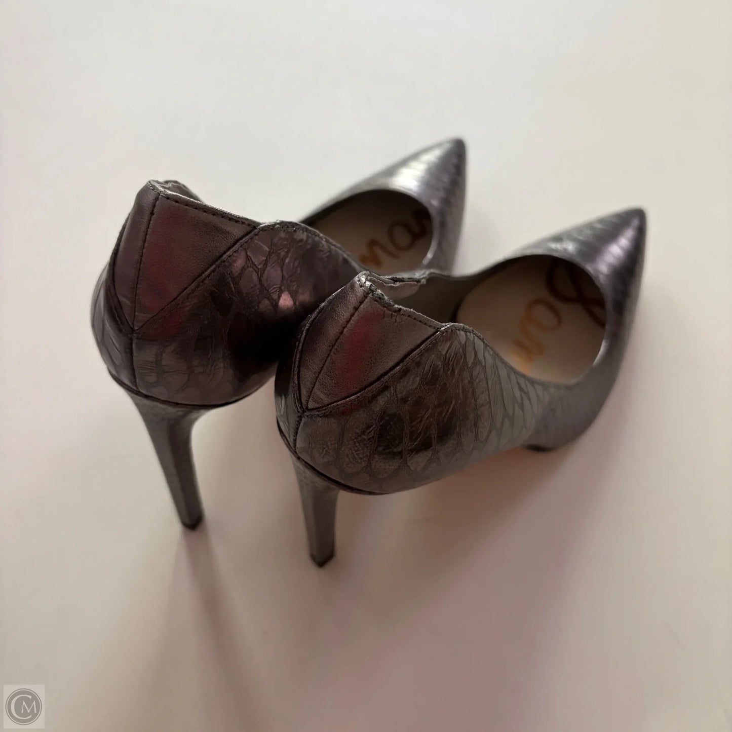 Shoes Heels Stiletto By Sam Edelman In Silver, Size: 8