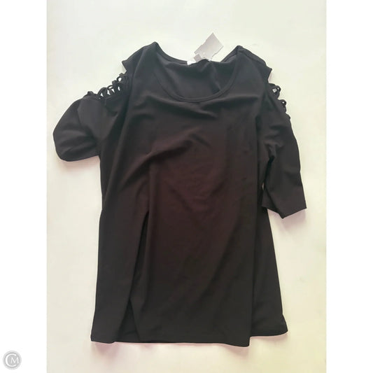 Blouse Long Sleeve By 89th And Madison In Black, Size: S