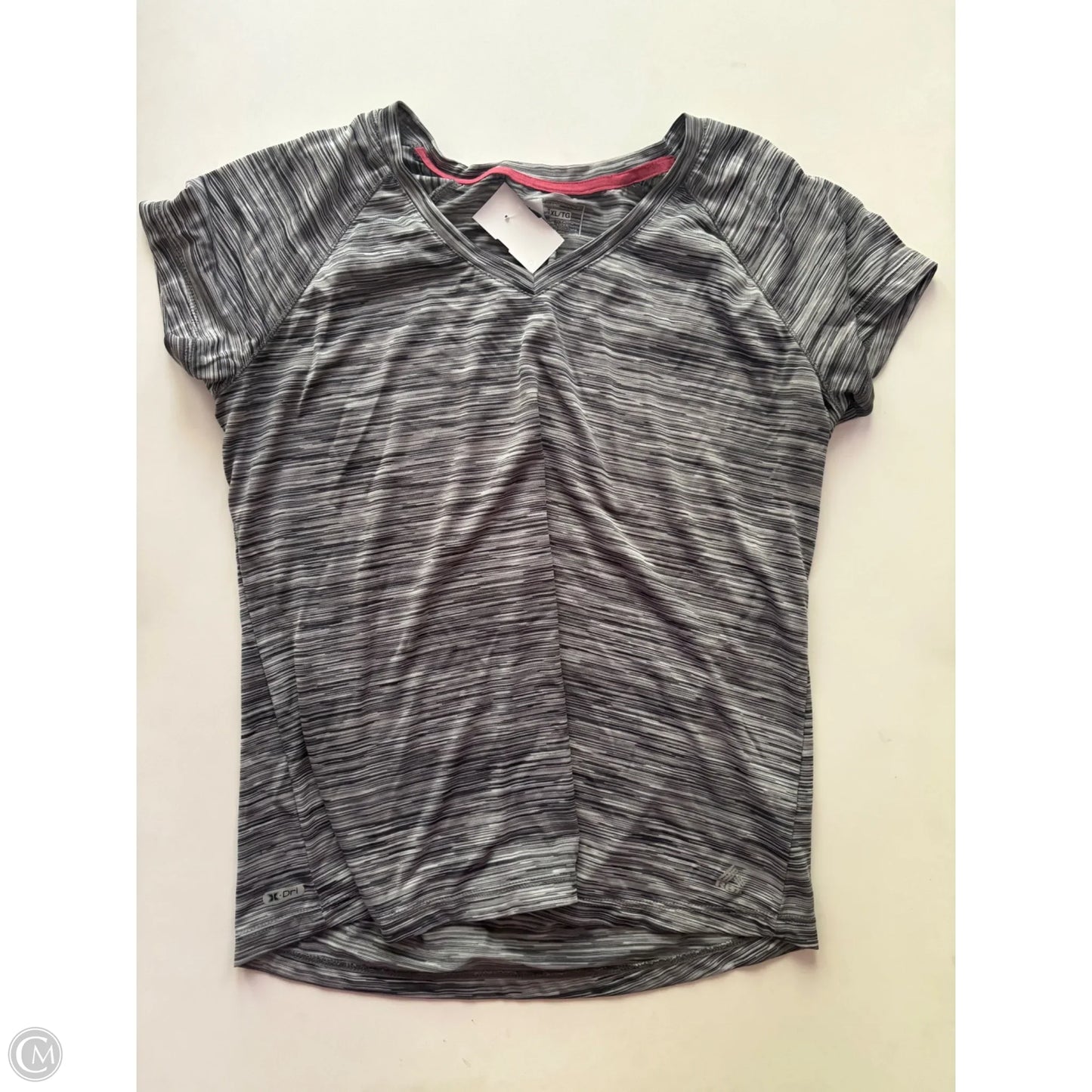 Athletic Top Short Sleeve By Rbx In Grey, Size: Xl