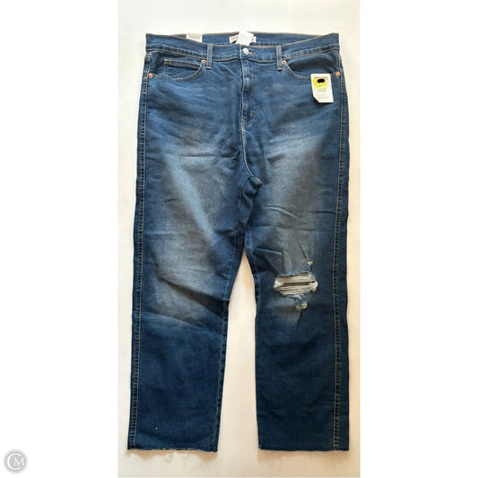 Jeans Straight By Levis In Blue, Size: 18