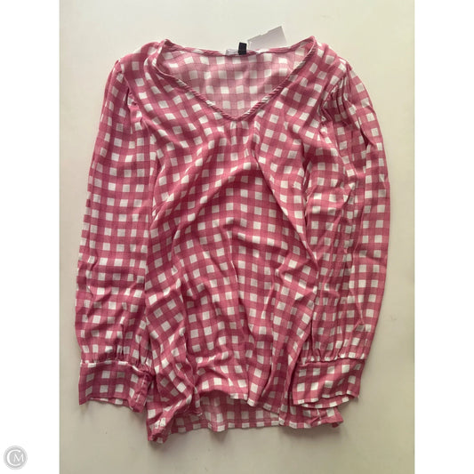 Blouse Long Sleeve By michelle mcdowell In Pink, Size: L