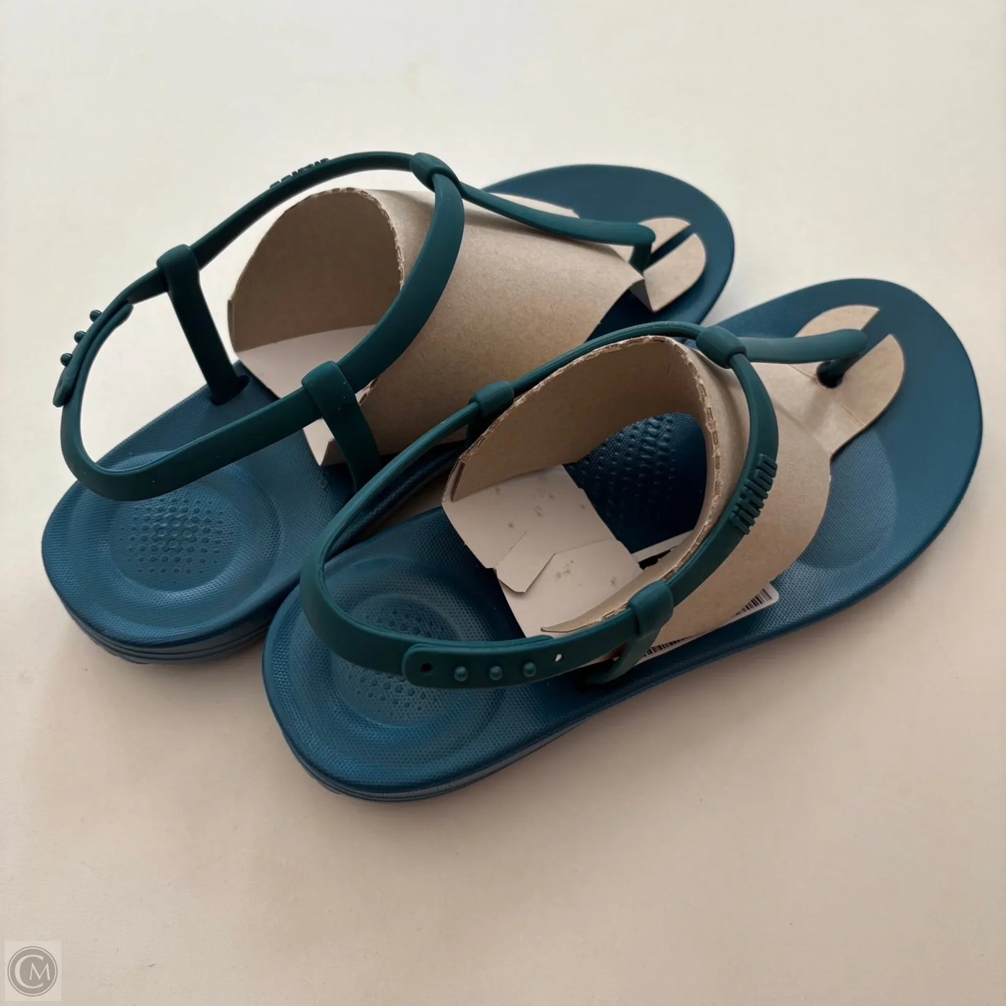 Sandals Flats By Fitflop In Blue, Size: 8