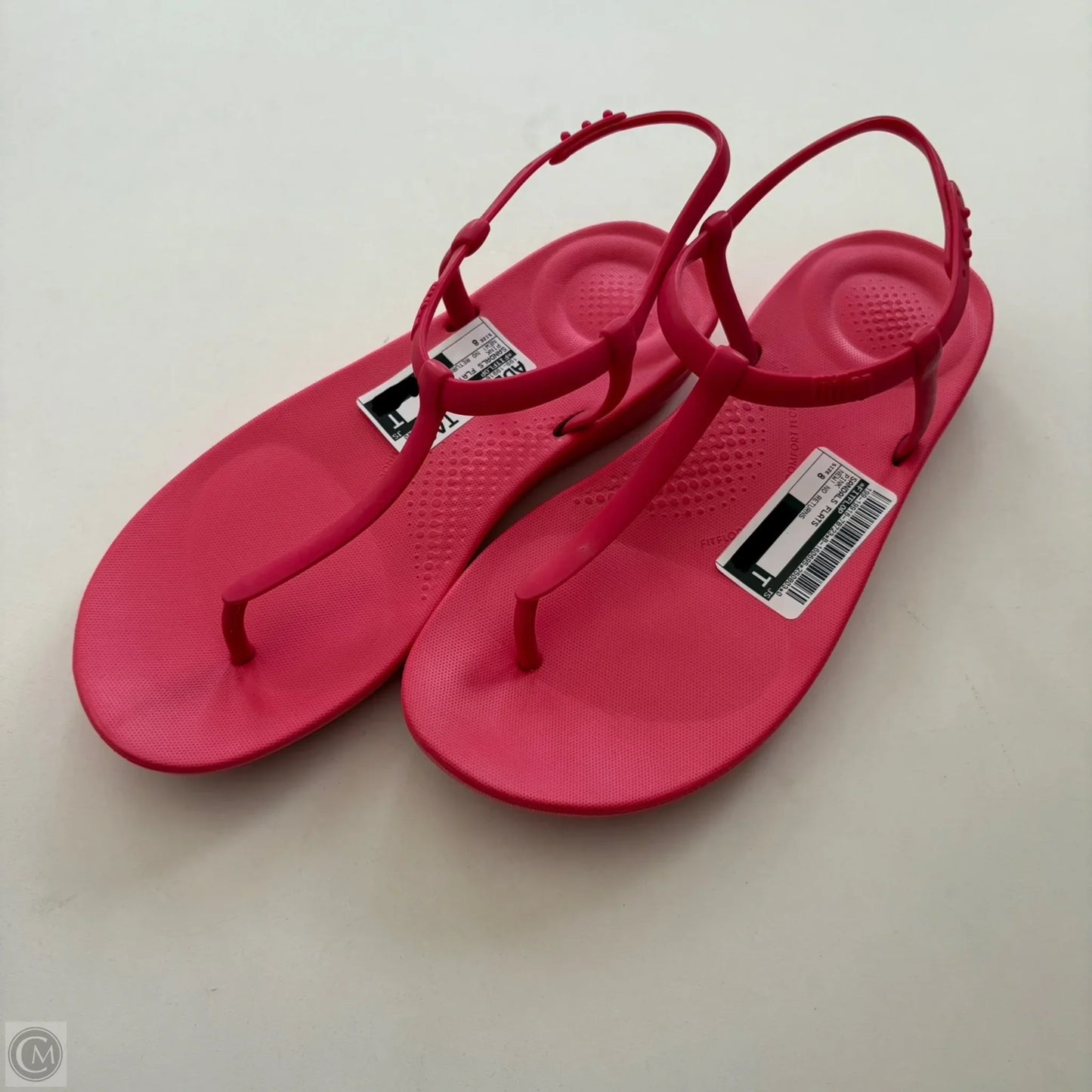Sandals Flats By Fitflop In Pink, Size: 8
