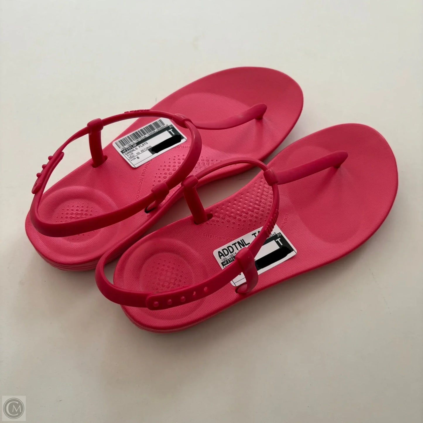 Sandals Flats By Fitflop In Pink, Size: 8