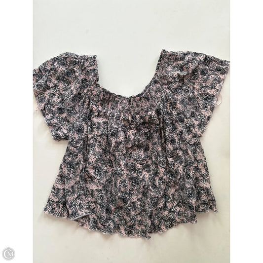 Blouse Short Sleeve By True Craft In Pink, Size: Xl