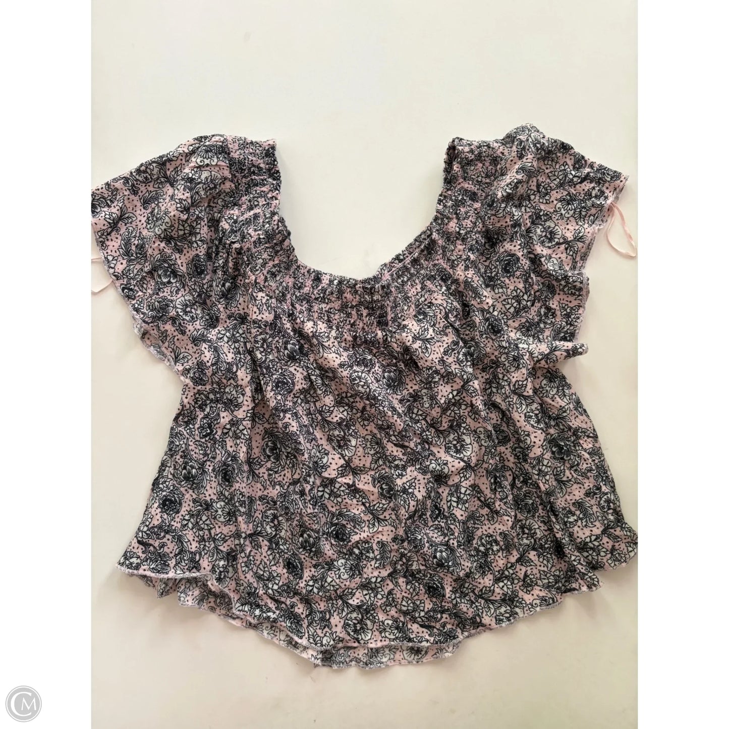 Blouse Short Sleeve By True Craft In Pink, Size: Xl