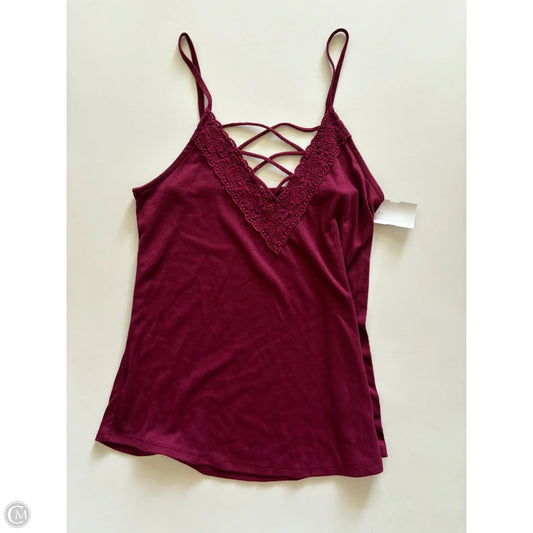 Tank Top By Aeropostale In Maroon, Size: S