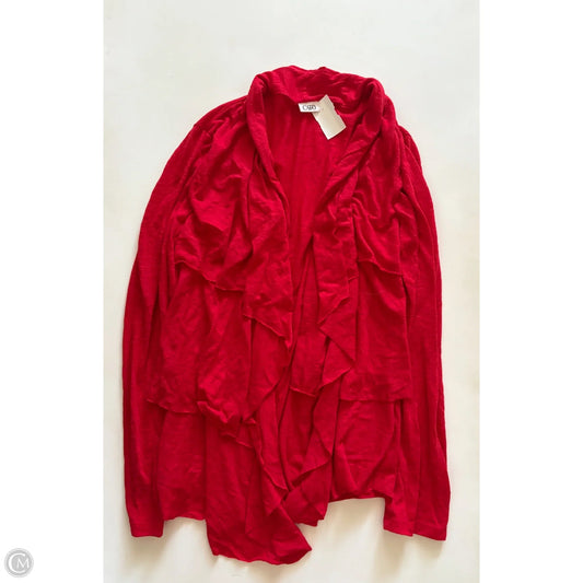 Cardigan By Cato In Red, Size: Xl