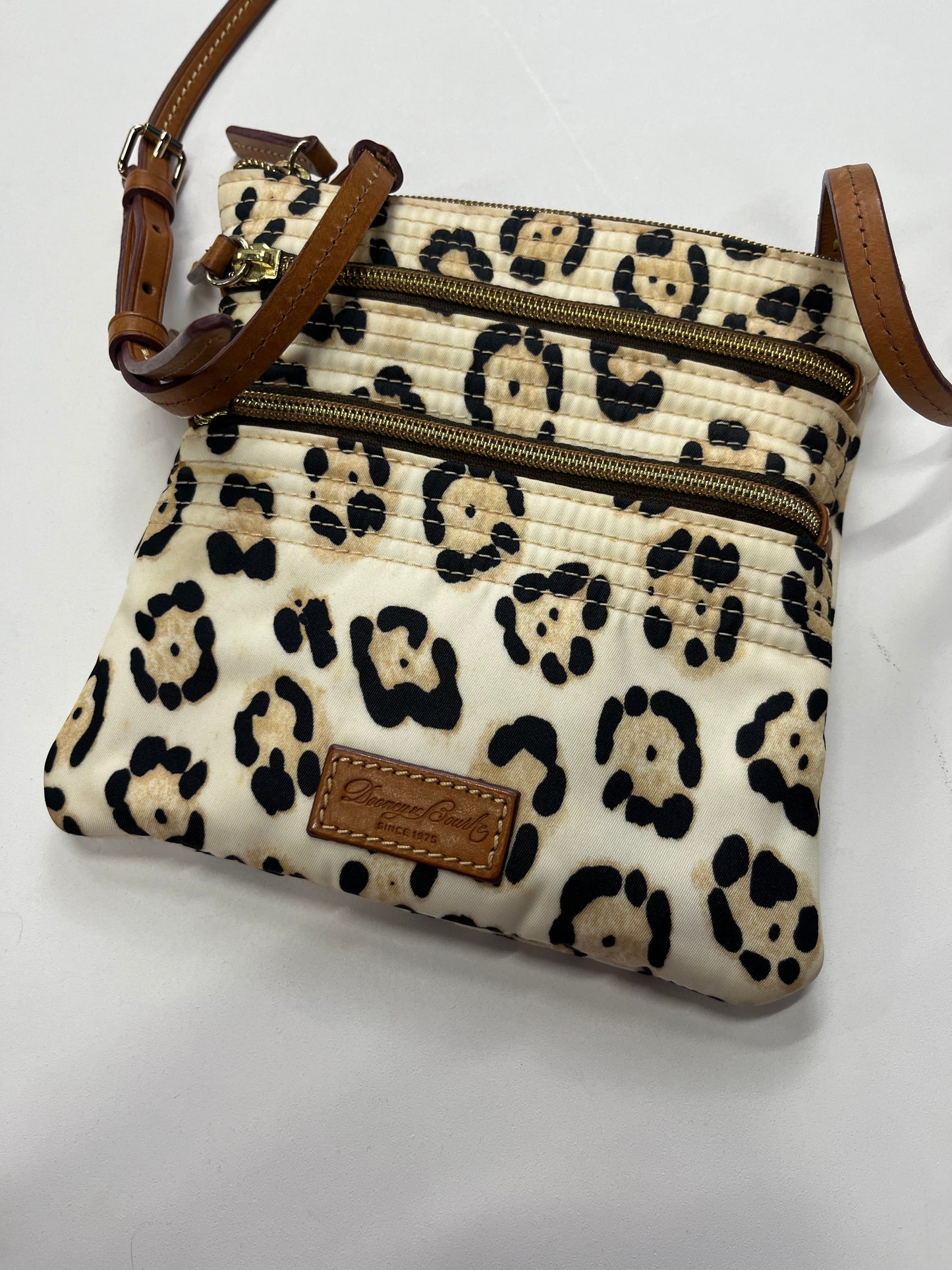 Animal Print Handbag Designer Dooney And Bourke, Size Small