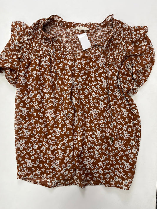 Blouse Short Sleeve By Entro  Size: S