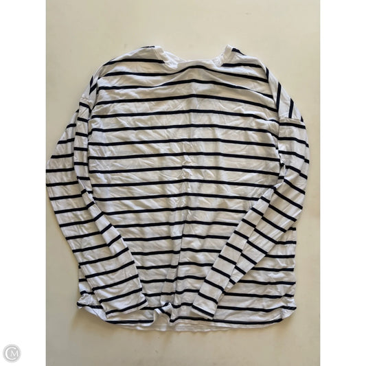 Top Long Sleeve By Gap In Striped Pattern, Size: M