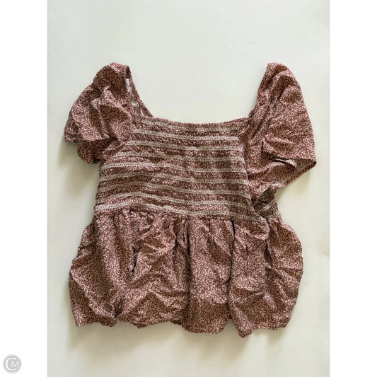Top Short Sleeve By Sonoma In Orange, Size: Xl