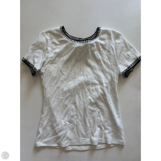 Top Short Sleeve By Truth In White, Size: L