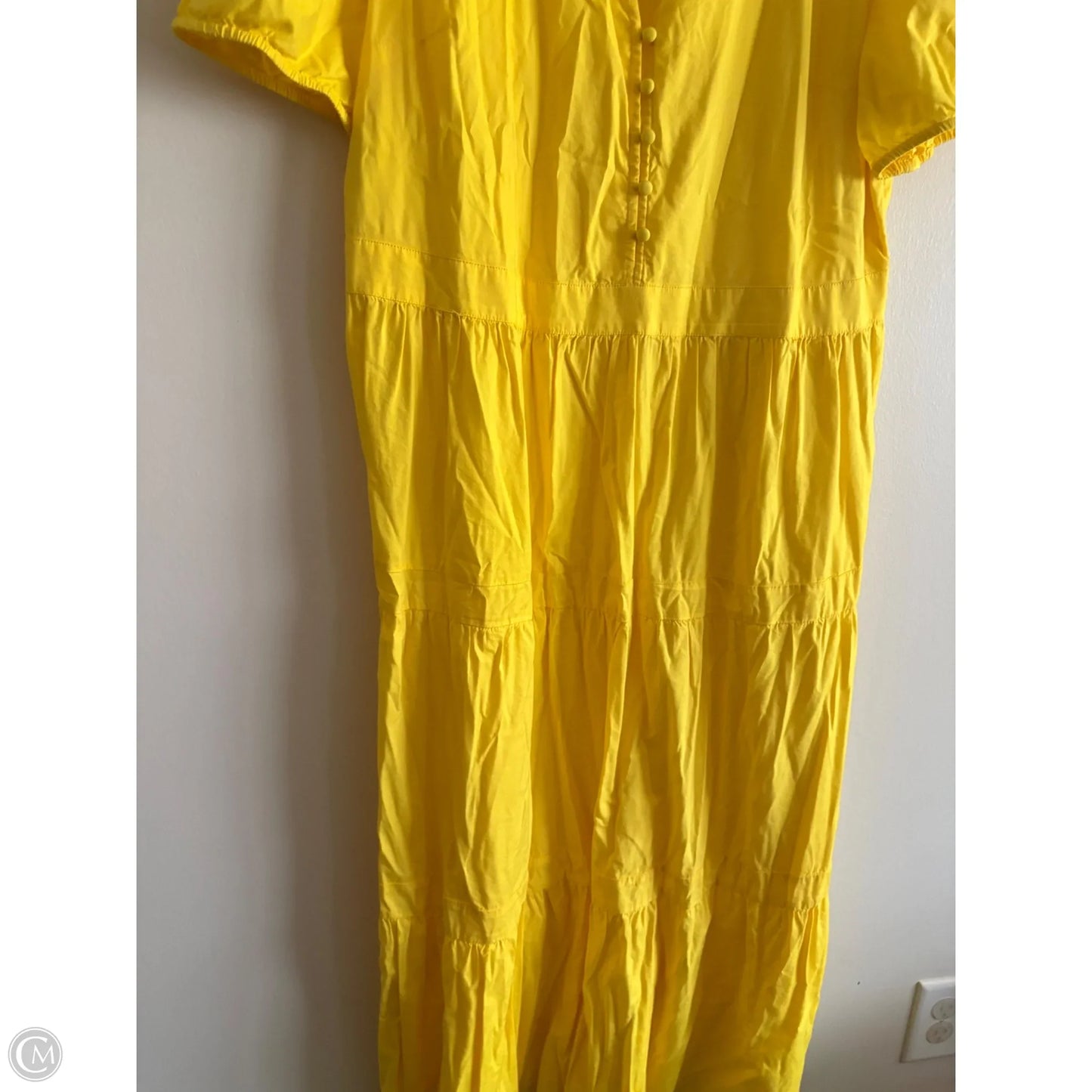 Dress Casual Maxi By Loft In Yellow, Size: 18