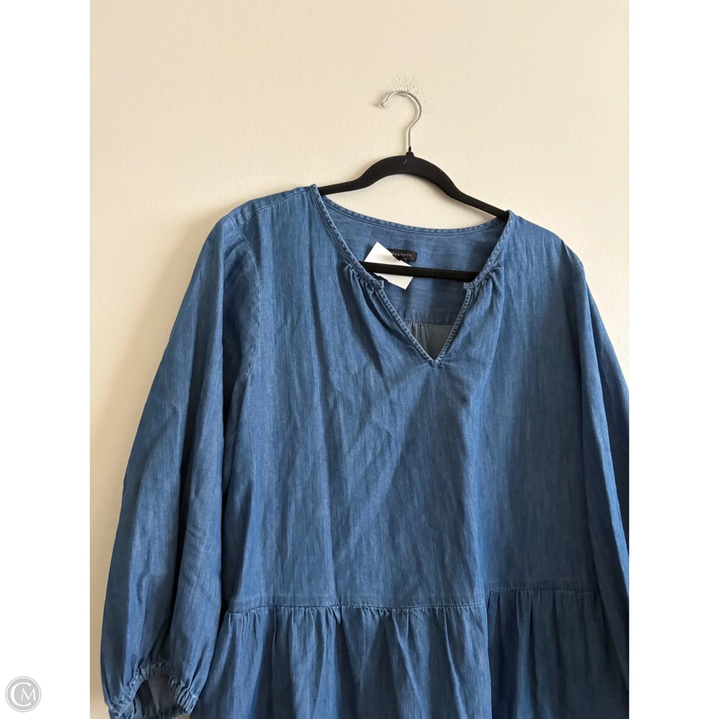 Dress Casual Maxi By Talbots In Blue, Size: Xl