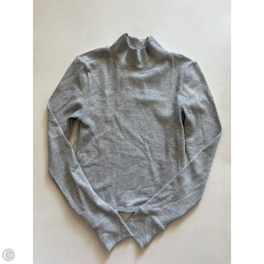 Sweater Short Sleeve By American Eagle In Grey, Size: M