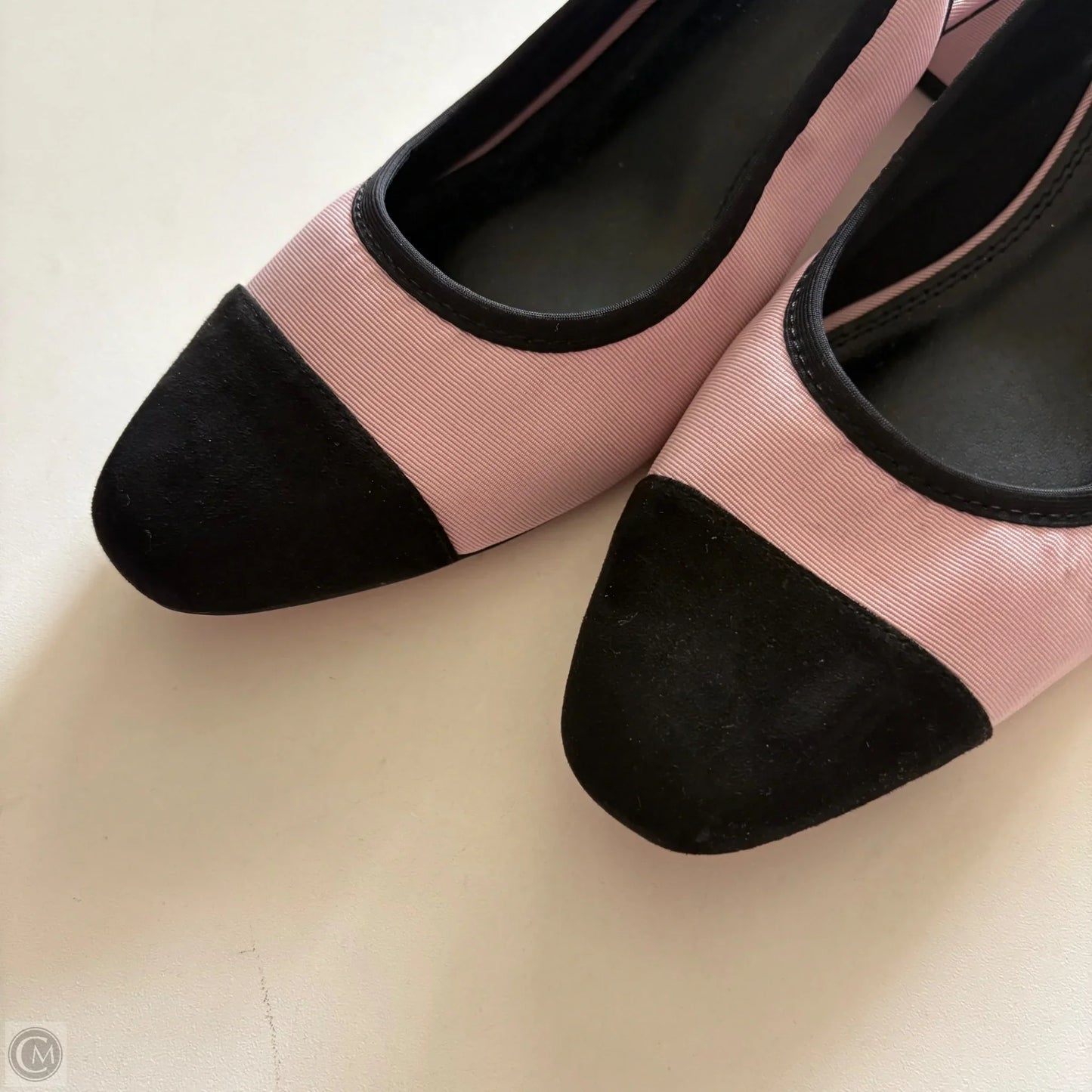Shoes Heels Block By Asos In Black & Pink, Size: 10