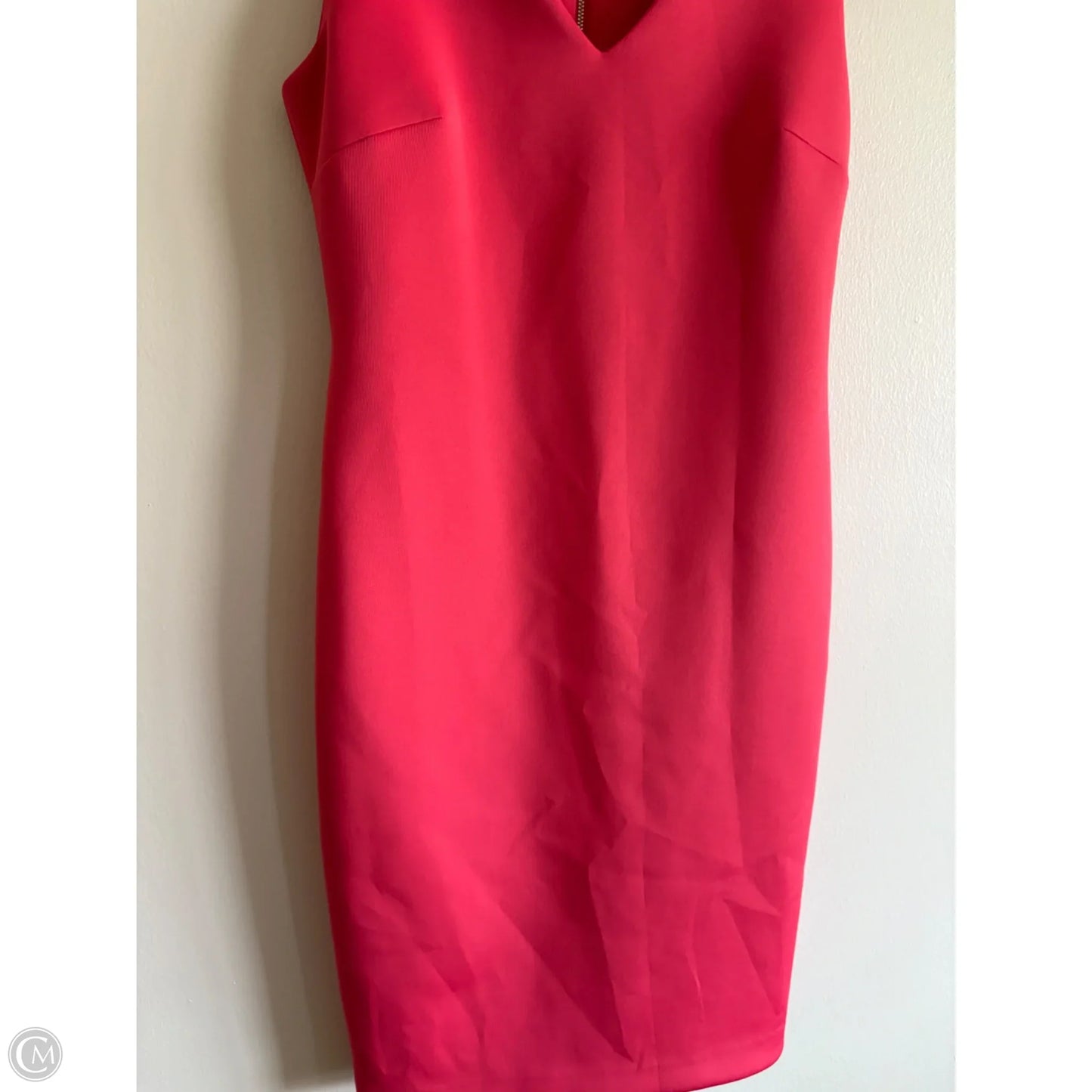 Dress Party Midi By Calvin Klein In Coral, Size: 6
