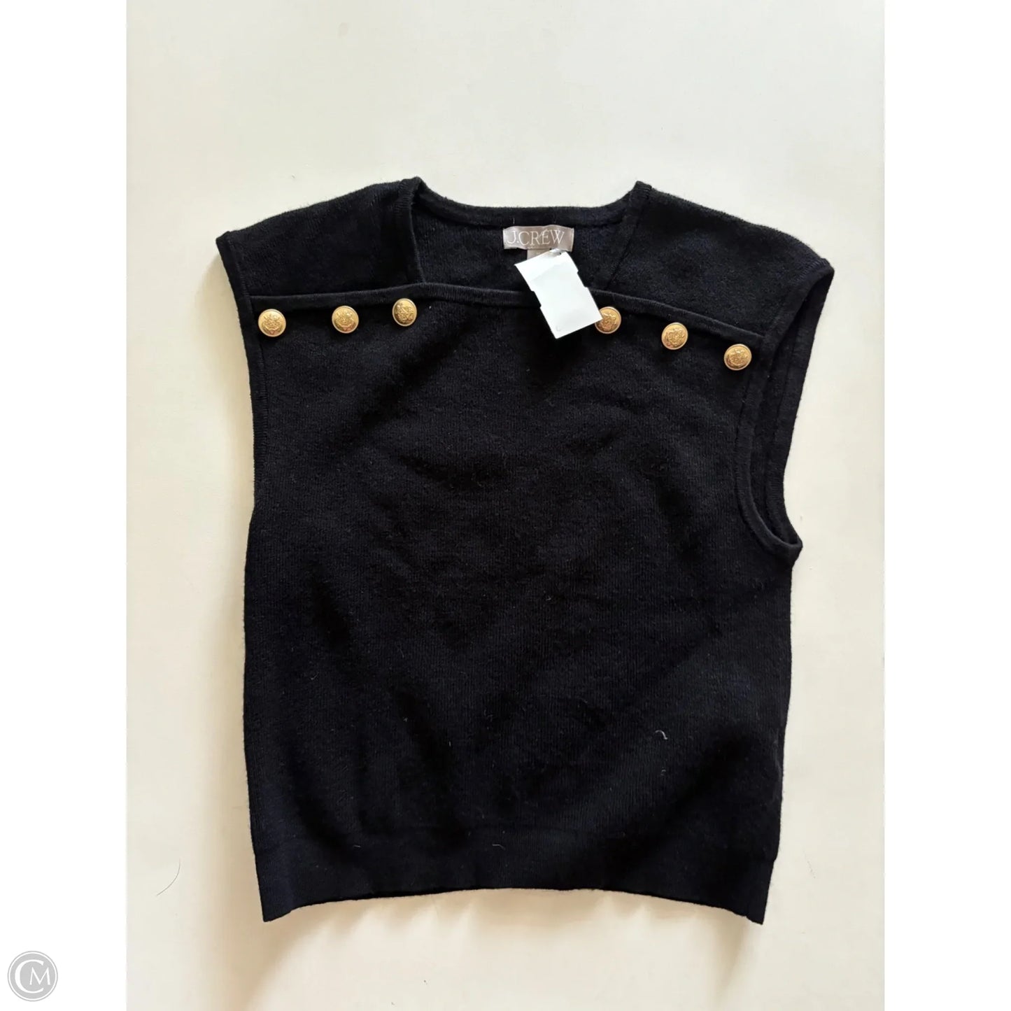 Top Sleeveless By J. Crew In Black, Size: M