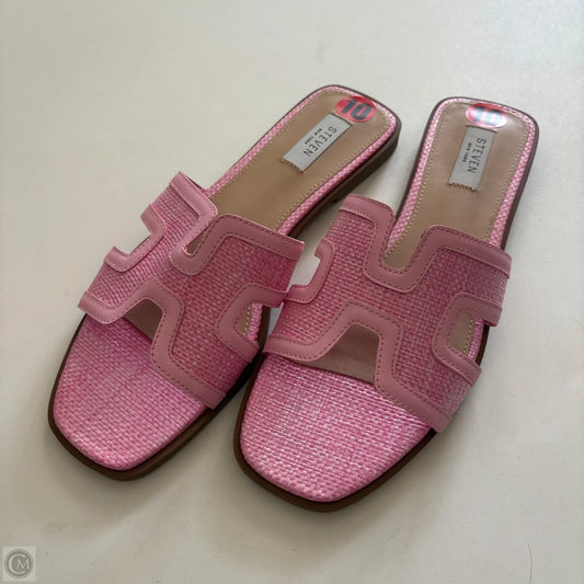 Sandals Flats By STEVEN NEW YORK In Pink, Size: 10