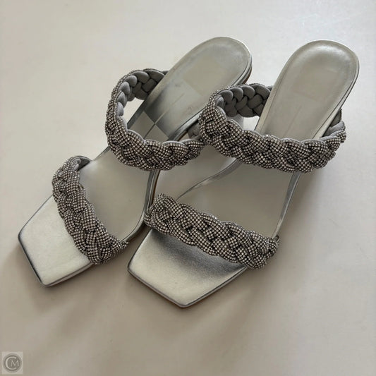 Shoes Heels Block By Dolce Vita In Silver, Size: 10