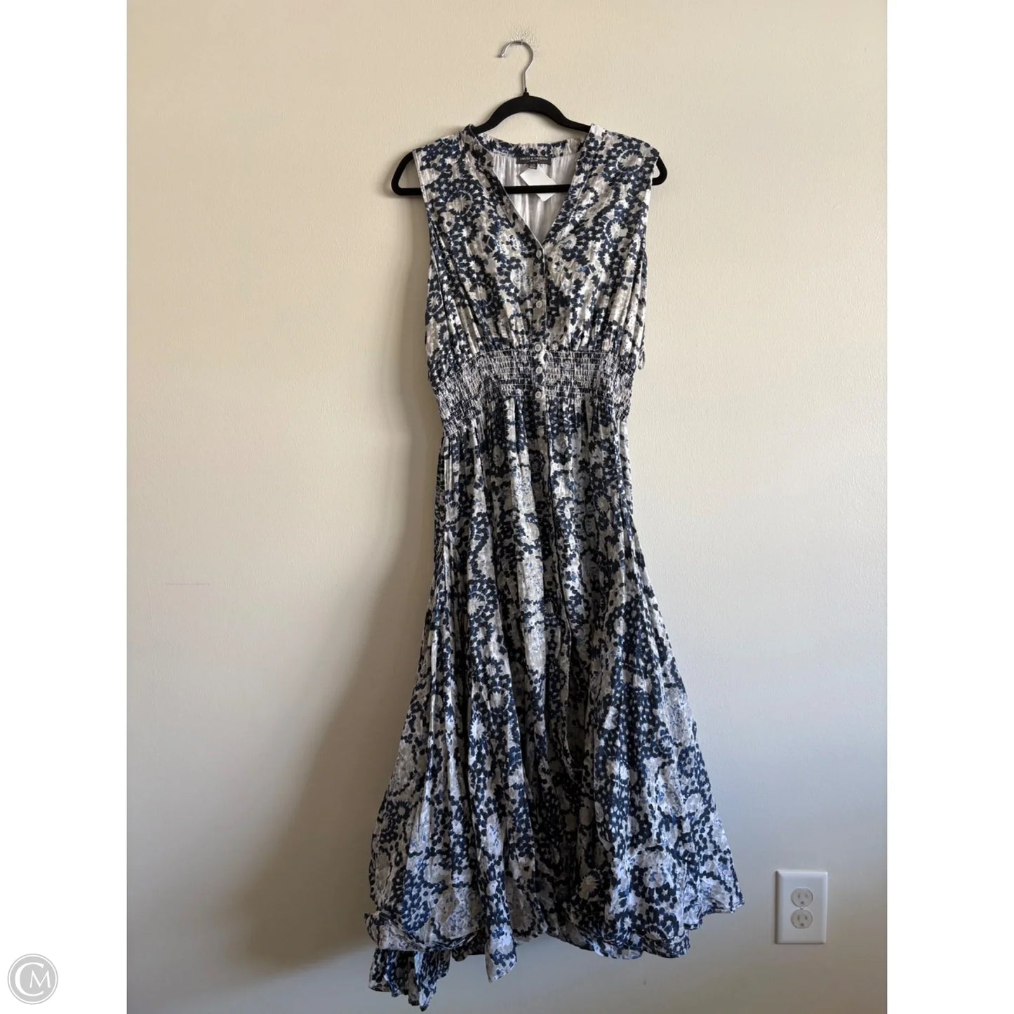 Dress Casual Maxi By Chelsea And Theodore In Blue, Size: L