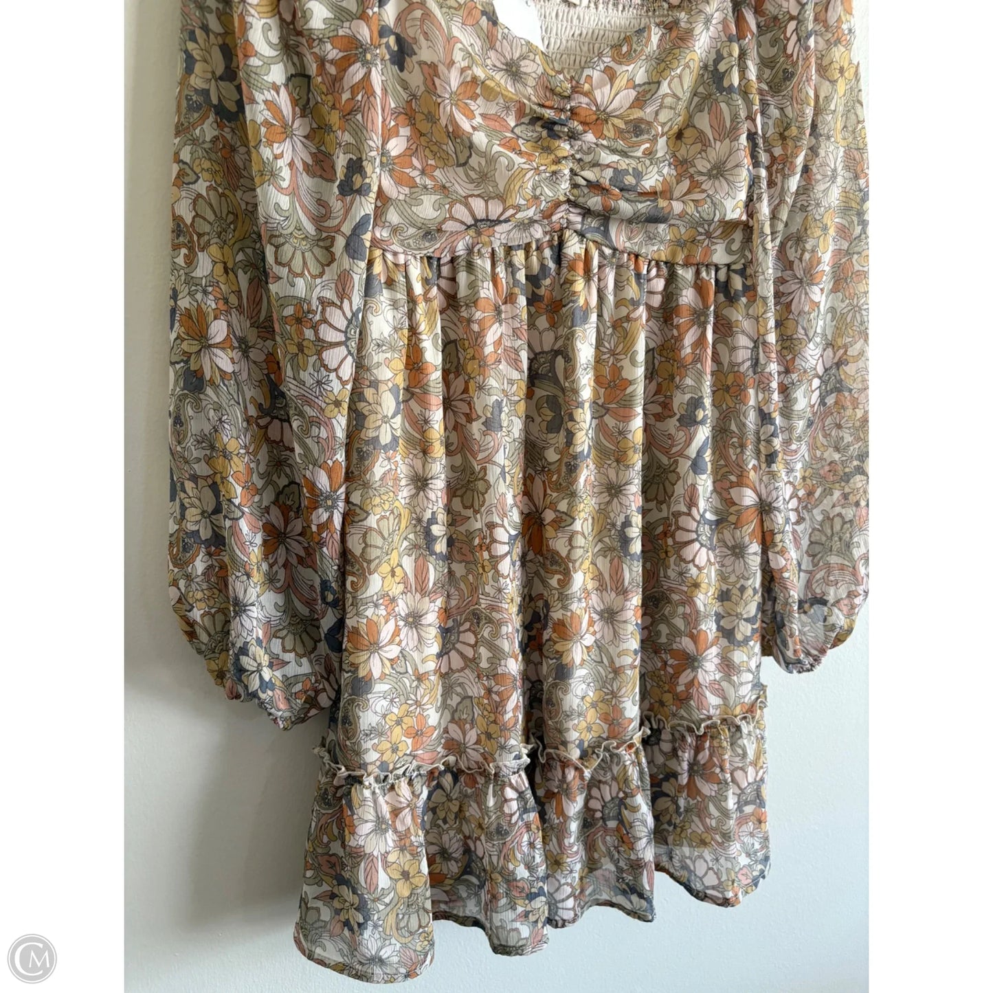 Dress Party Short By Promesa In Floral Print, Size: S