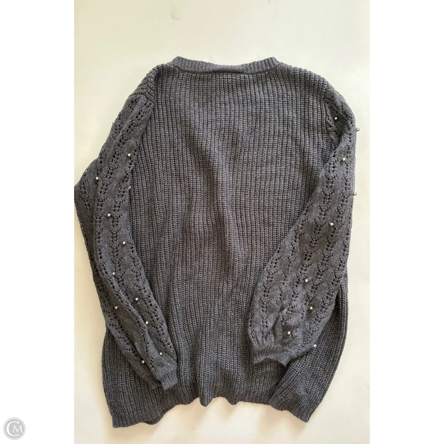 Sweater By Lane Bryant In Grey, Size: 22