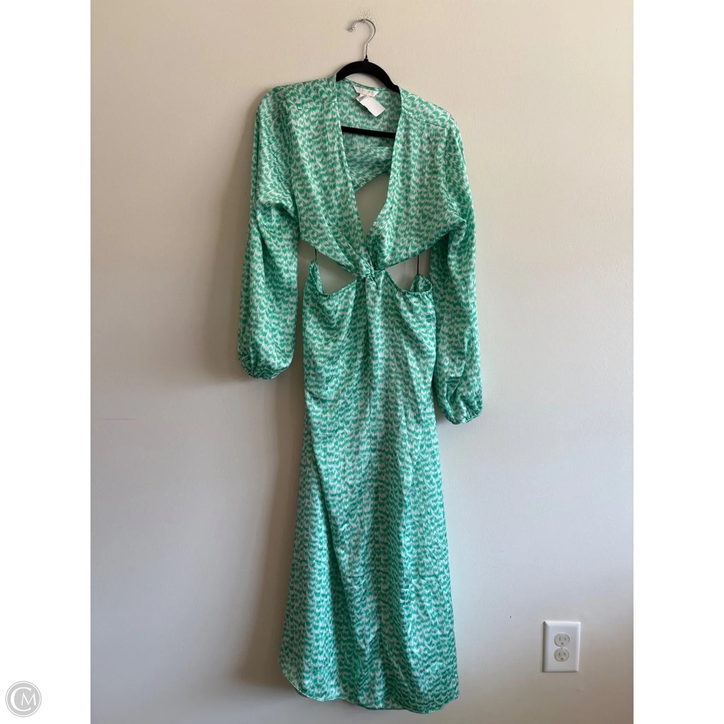Dress Party Long By H&m In Green, Size: Xl