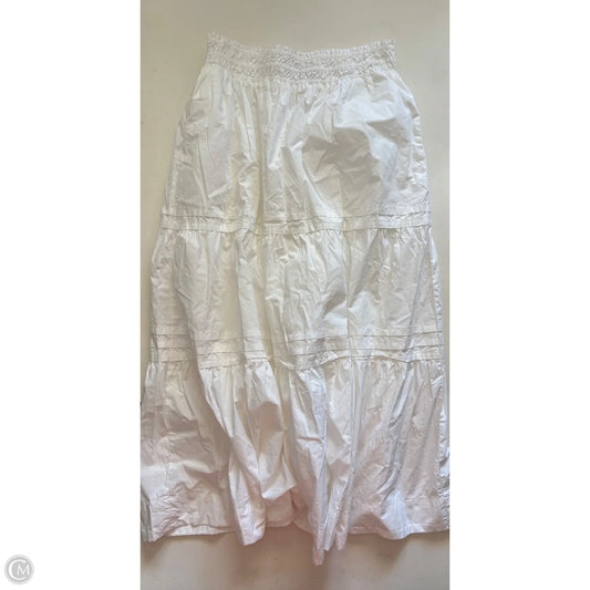 Skirt Maxi By Quince In White, Size: L