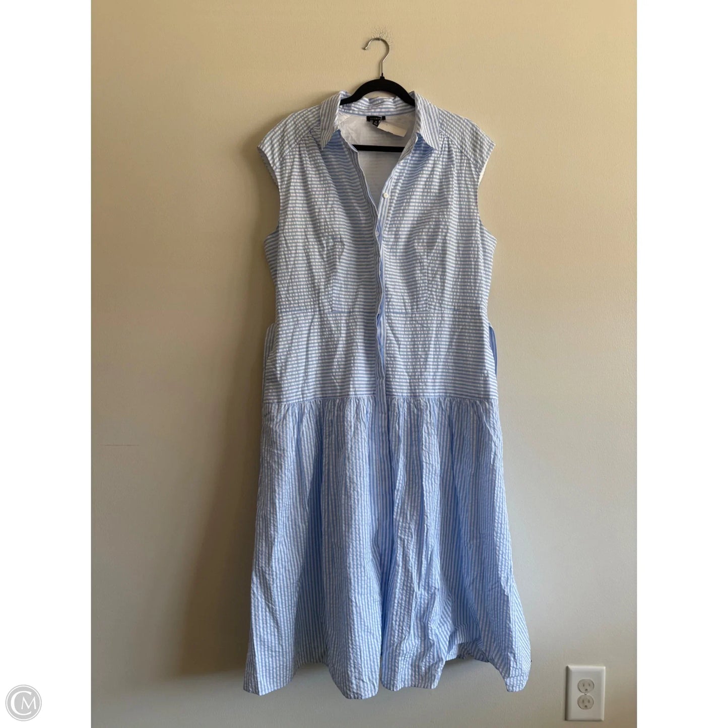 Dress Casual Maxi By Talbots In Blue, Size: 16