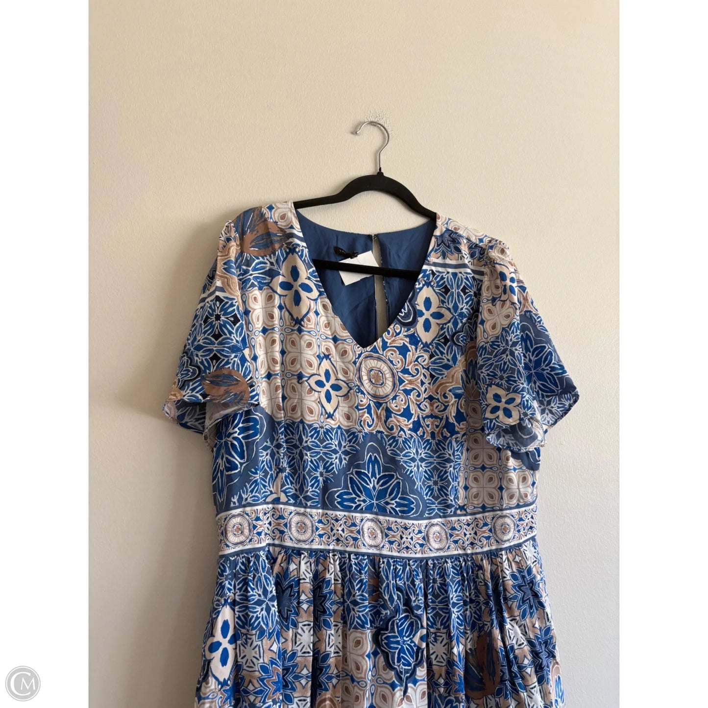 Dress Party Long By Talbots In Blue, Size: 16