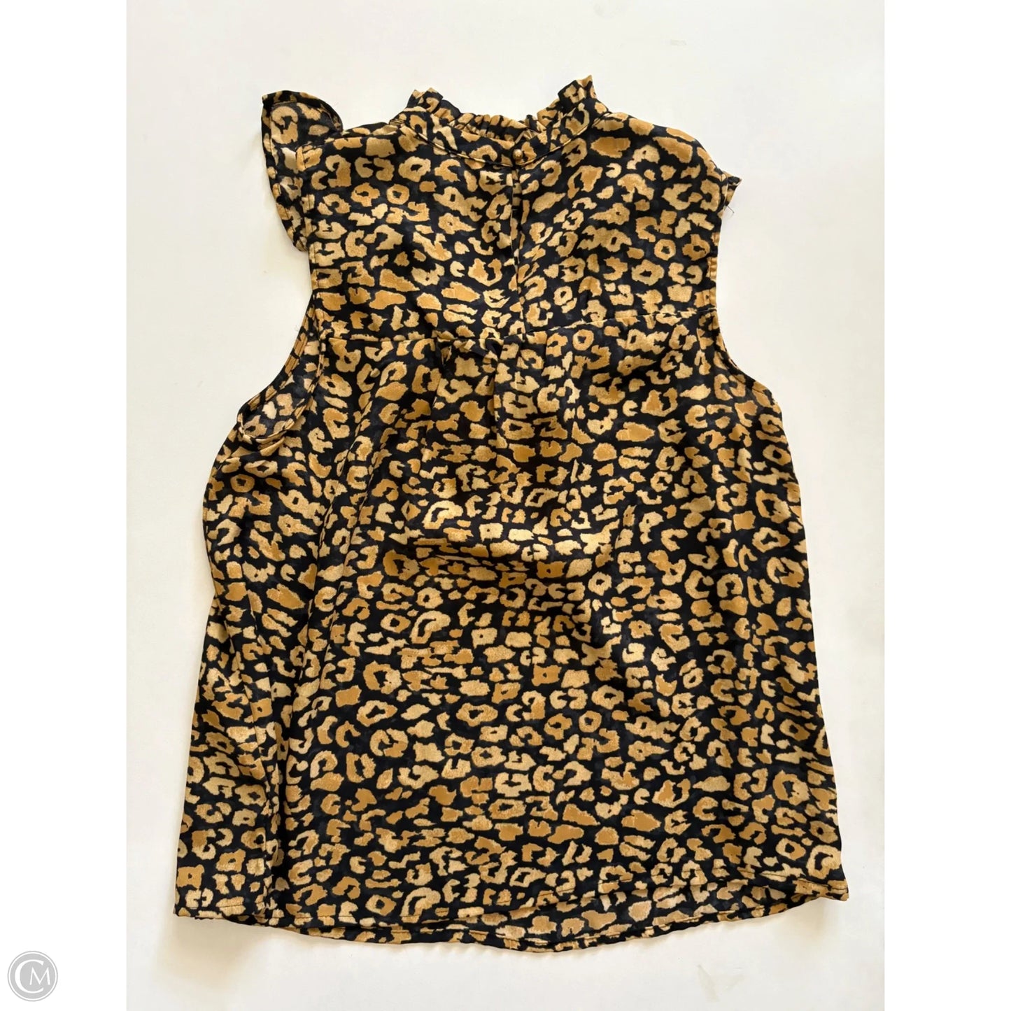 Top Sleeveless By Who What Wear In Animal Print, Size: Xs