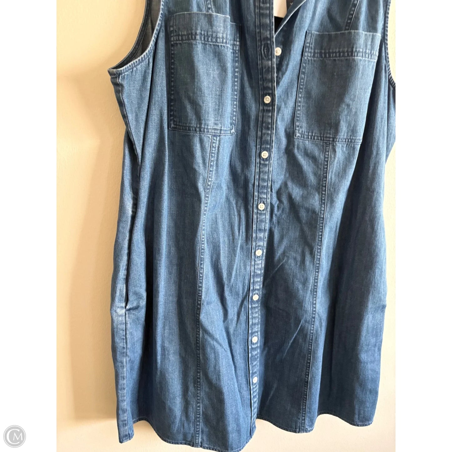 Dress Casual Short By Banana Republic In Blue Denim, Size: Xxl